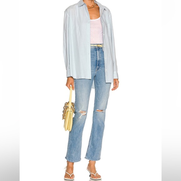 MOTHER High Waisted Rider Skimp Straight Leg Stretch Jeans in Dreamer Size 27 - Picture 11 of 14